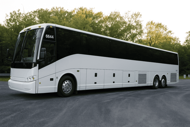 exterior of Bus Rental Company Chattanooga coach bus