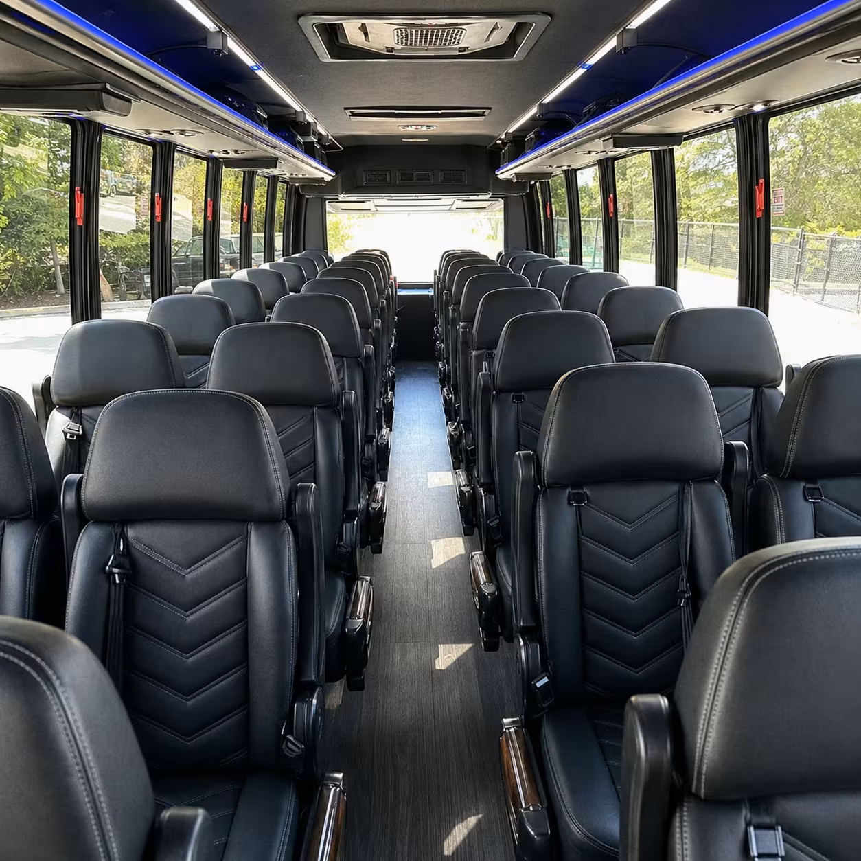 28 passenger minibus interior